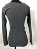 Abercrombie & Fitch, Women's Grey Half-button Long-sleeved Shirt - Size: S (Regular)